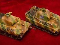 2014 toys small  (6 of 8)  Warlord games plastic and resin panthers. Plastic one has a cupula mmg, resin one has a buckled side plate.